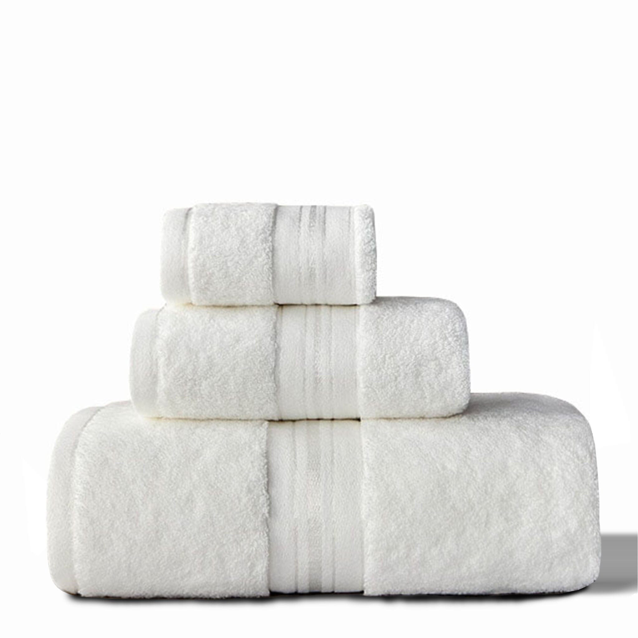 Ensemble de serviettes en coton égyptien 700GSM avec gant, serviette et serviette de bain