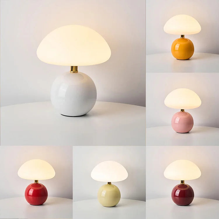 LumiCéram – Luxury Table Lamp with French Mushroom Design for a Timeless Interior