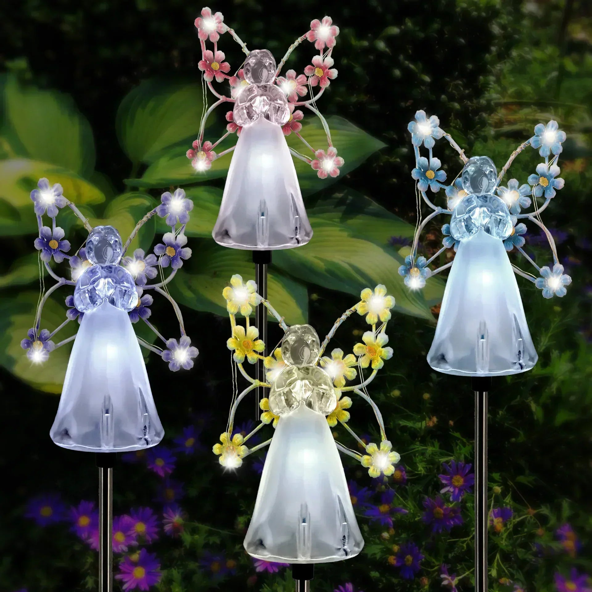 AuroraLume Elegant Solar Angel Garden Lamp – Atmospheric Outdoor Lighting for a Stylish and Meaningful Exterior