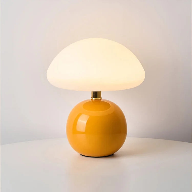 LumiCéram – Luxury Table Lamp with French Mushroom Design for a Timeless Interior