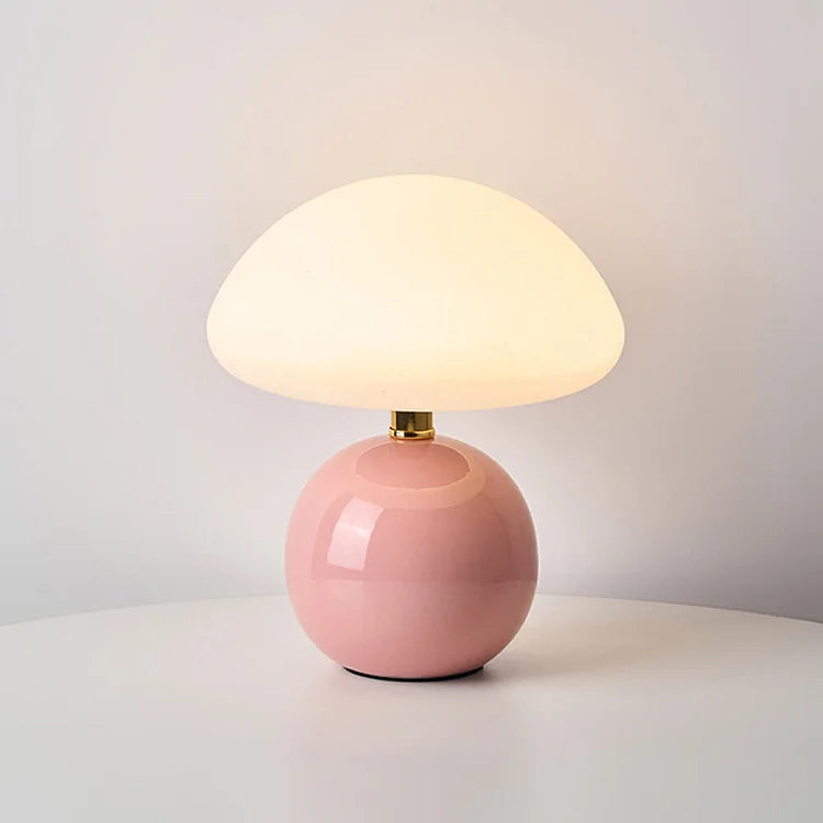 LumiCéram – Luxury Table Lamp with French Mushroom Design for a Timeless Interior