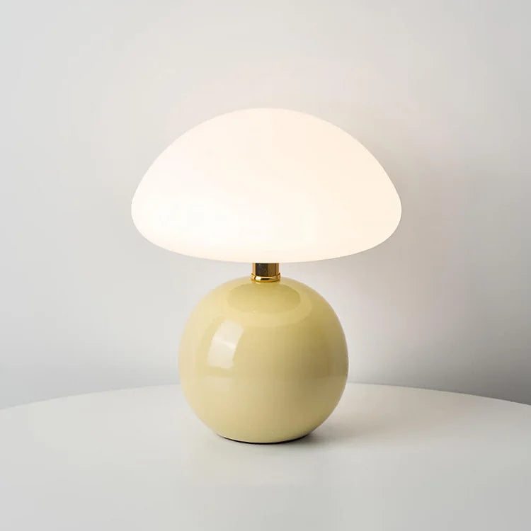 LumiCéram – Luxury Table Lamp with French Mushroom Design for a Timeless Interior