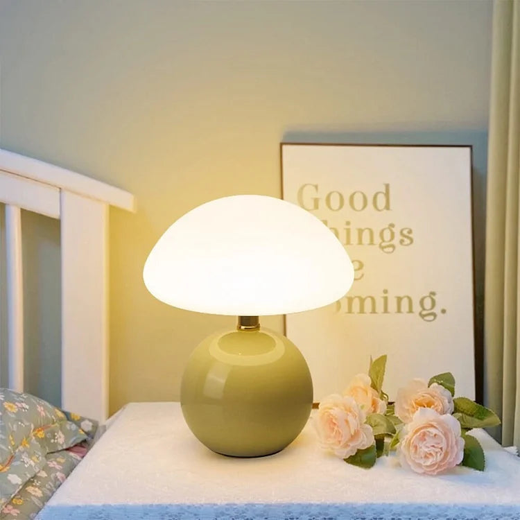 LumiCéram – Luxury Table Lamp with French Mushroom Design for a Timeless Interior