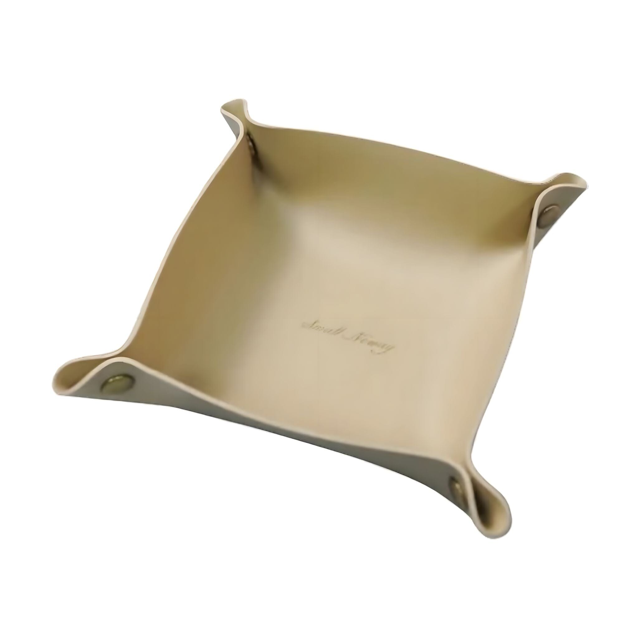 Boîte de rangement en cuir PU avec boutons-pression pour clés et bijoux