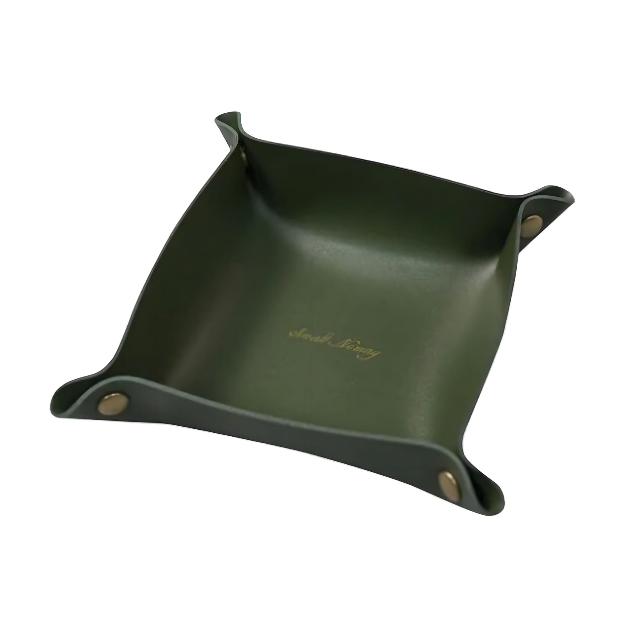 Boîte de rangement en cuir PU avec boutons-pression pour clés et bijoux