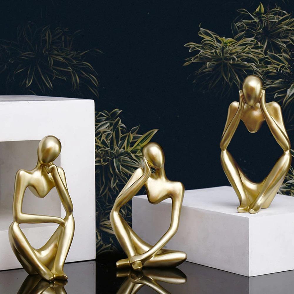 ArtMind – Minimalist Thinker Sculpture with Modern Elegance