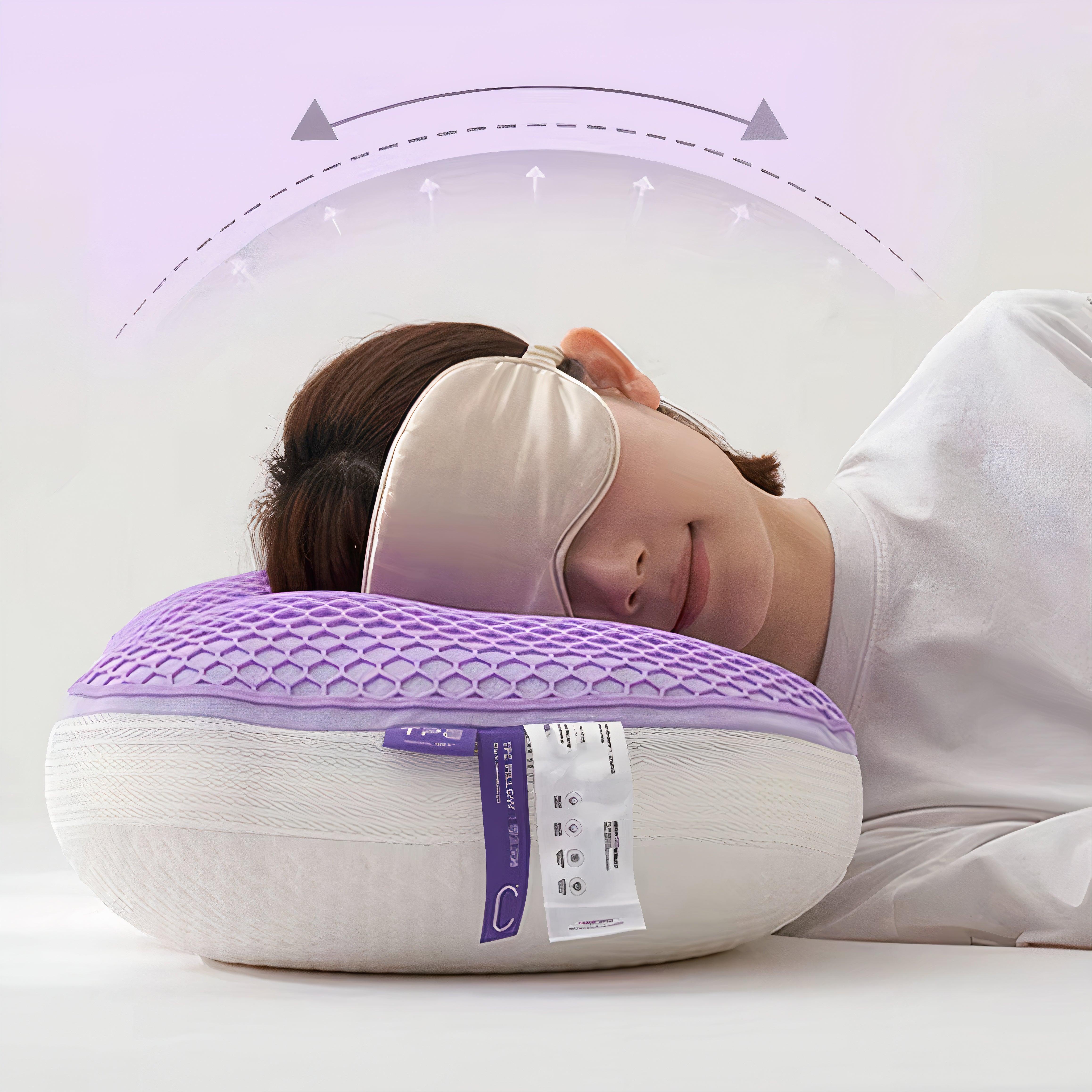ThermaComfort – Hybrid Honeycomb Gel Pillow with Ergonomic Neck and Shoulder Support for Optimal Sleep Comfort