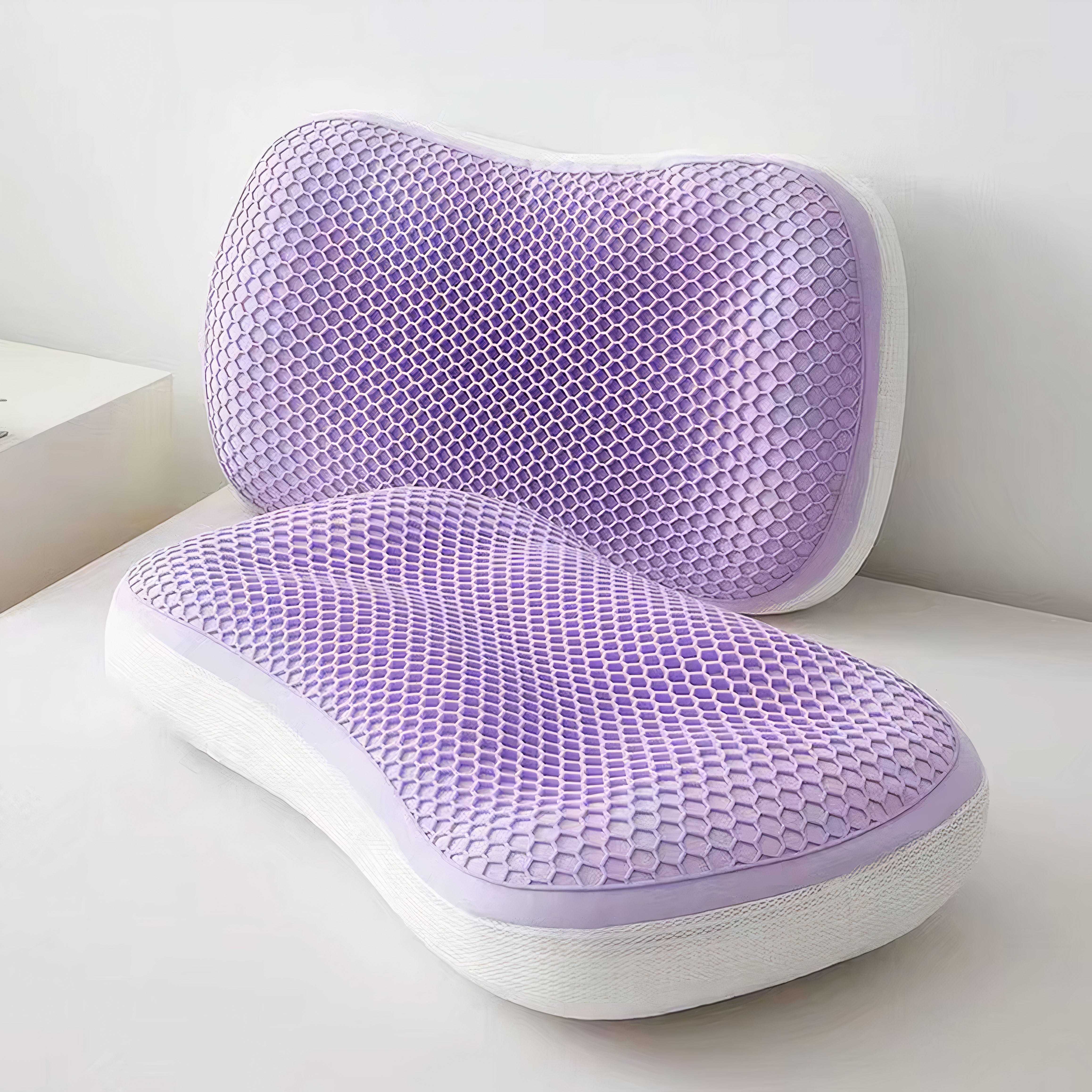 ThermaComfort – Hybrid Honeycomb Gel Pillow with Ergonomic Neck and Shoulder Support for Optimal Sleep Comfort