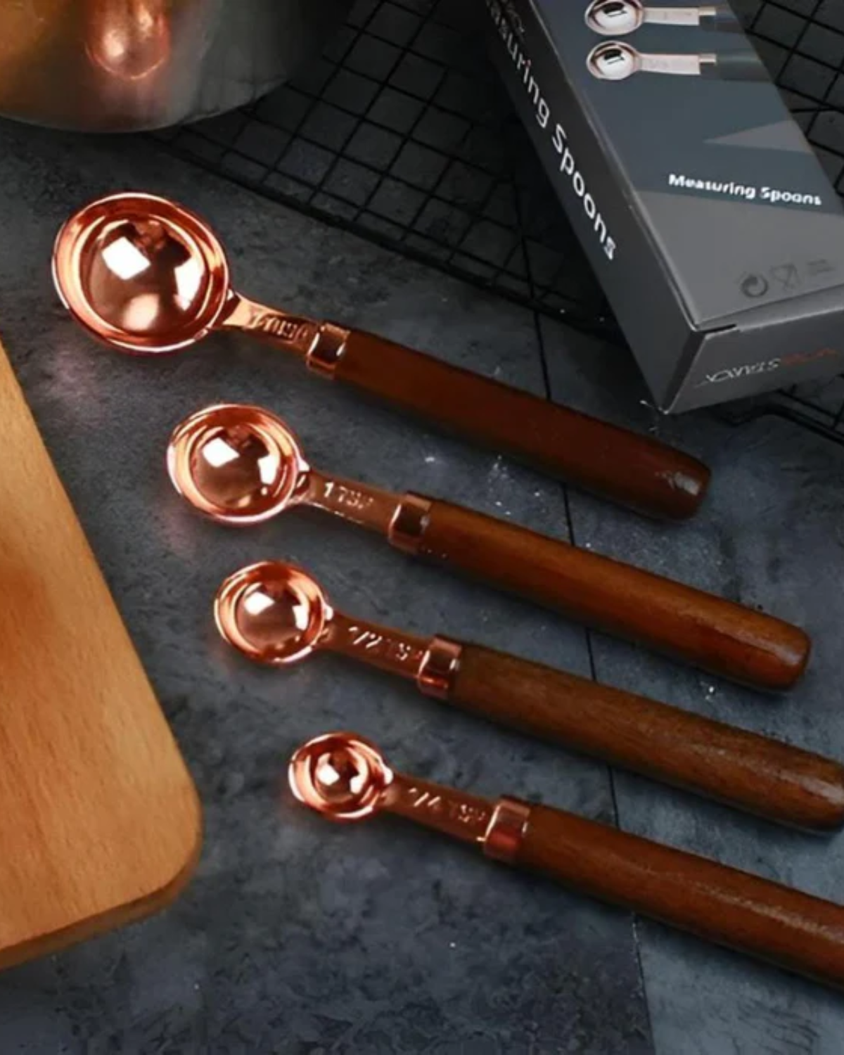 Gleam Copper – Luxe Copper Measuring Set for Precise and Stylish Cooking