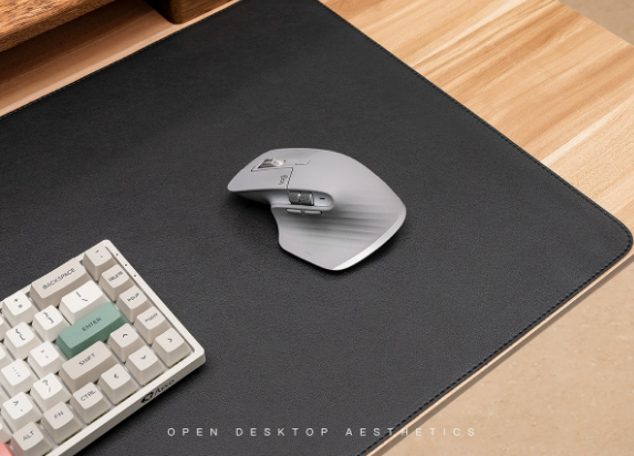 Sous-main de bureau en cuir PU avec dessous antidérapant pour bureau et gaming