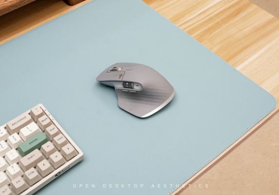 Sous-main de bureau en cuir PU avec dessous antidérapant pour bureau et gaming