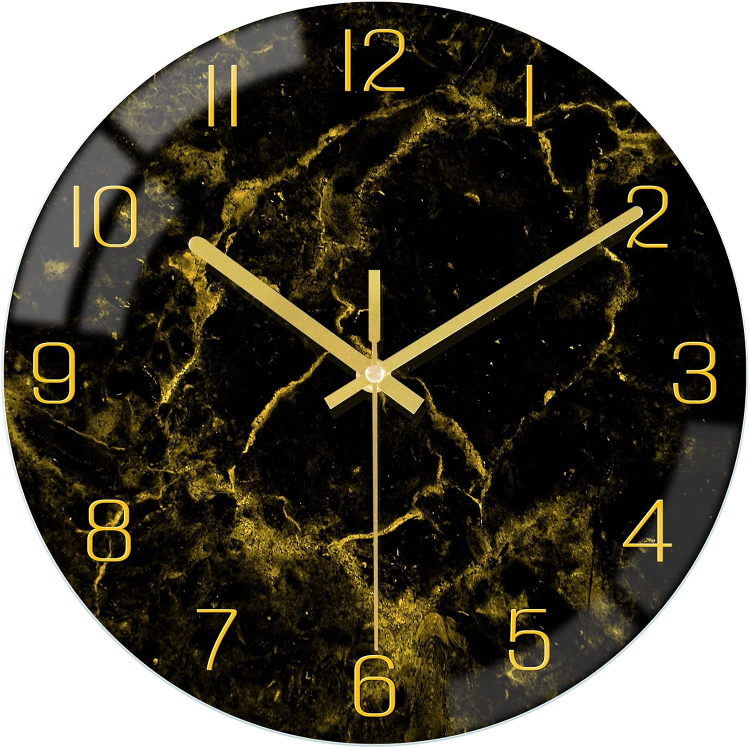 LumiGlass Elegant Wall Clock – Modern Design for a Stylish Interior
