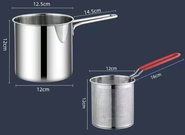 Fryelle Luxe Friteuse Compacte – Acier Inoxydable Élégant pour la Cuisine Moderne