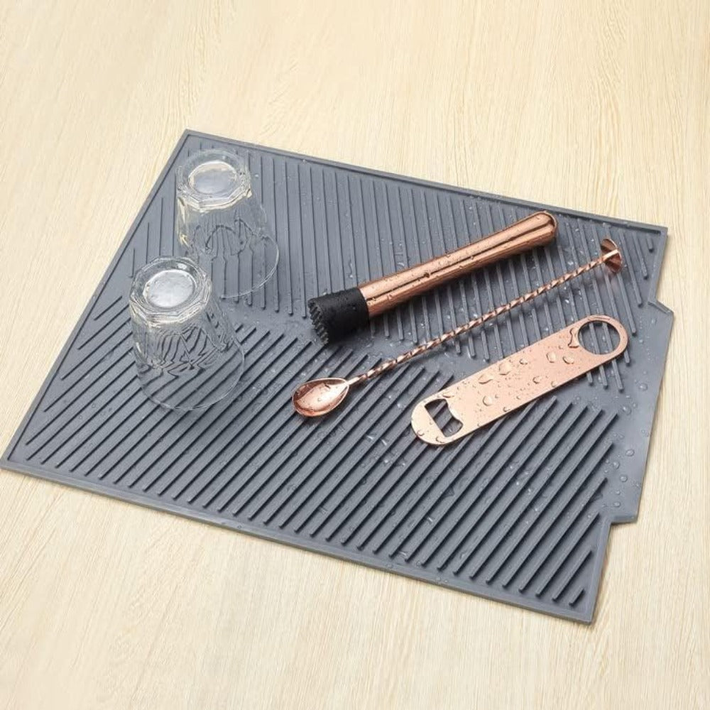 FlexiDry – Luxe Silicone Draining Mat for a Tidy Kitchen