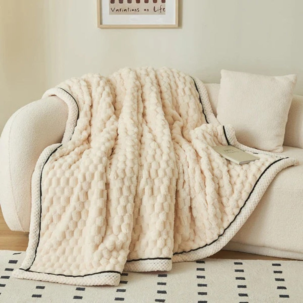 LuxeHaven – Ultimate Soft Sherpa Fleece Blanket for Pure Relaxation
