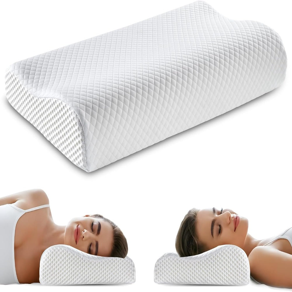 CloudRest – Ergonomic Memory Foam Pillow with Luxury Support for a Deep Night's Sleep