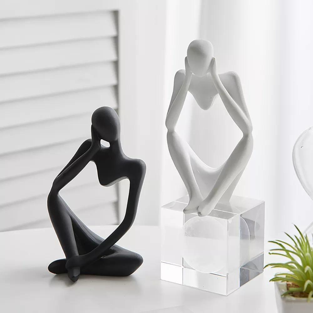 ArtMind – Minimalist Thinker Sculpture with Modern Elegance