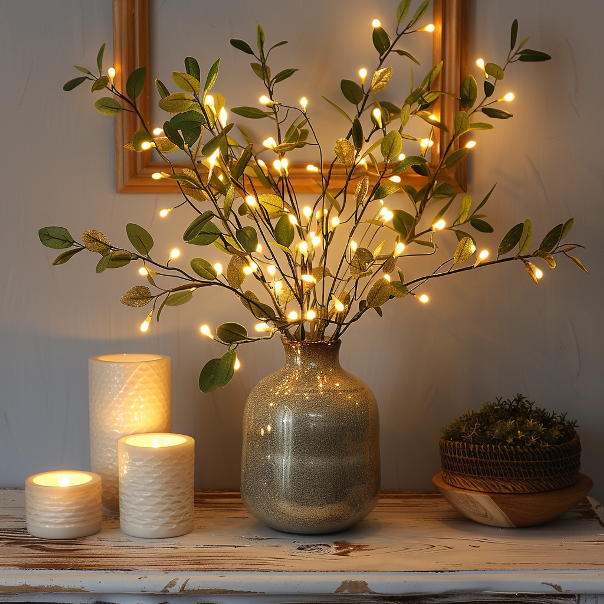 Fairy Light Olive Branch – Enchanting Lighting for a Warm Atmosphere