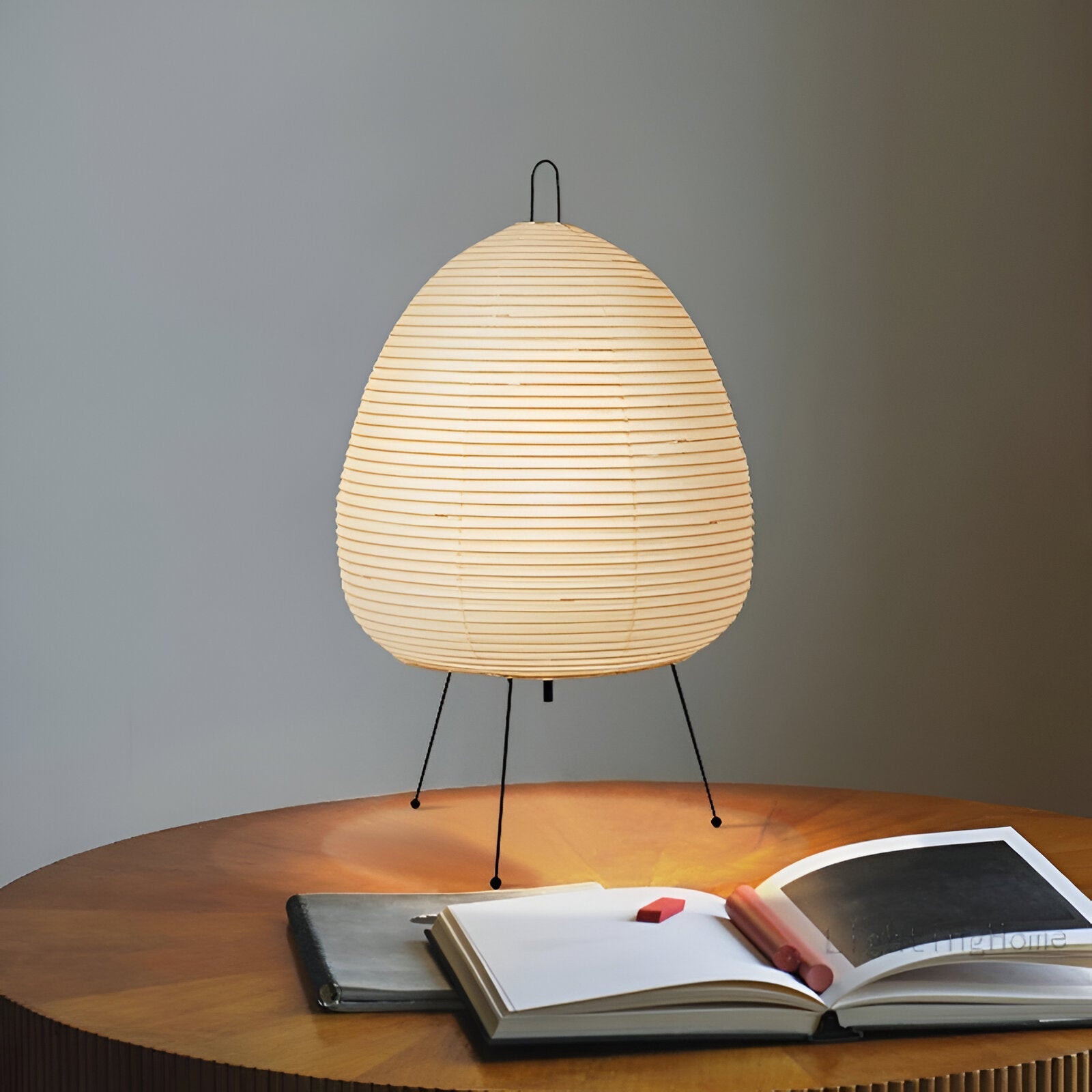 ZenLoom – Luxury Table Lamp with Japanese Wabi-Sabi Design for Serene Light