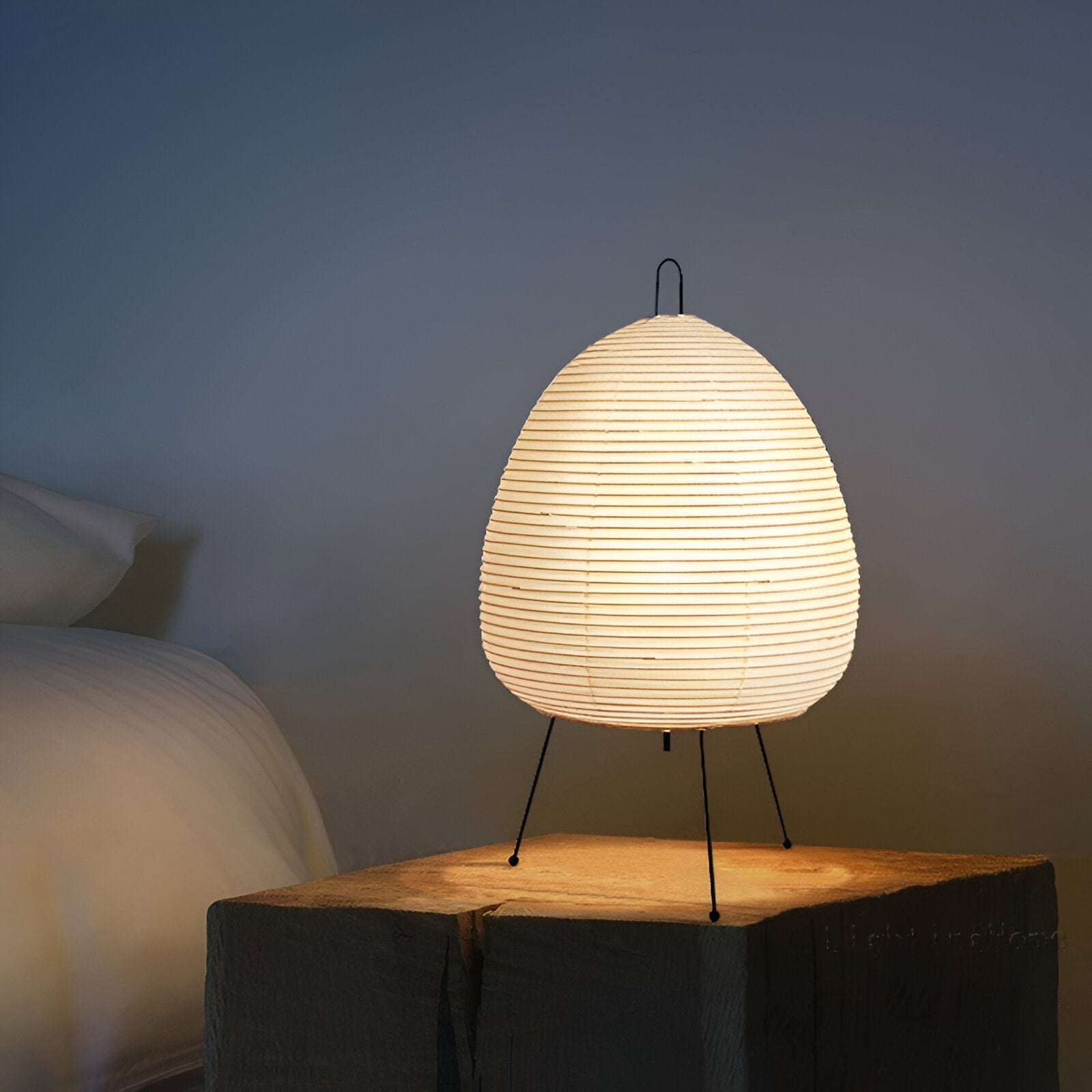 ZenLoom – Luxury Table Lamp with Japanese Wabi-Sabi Design for Serene Light