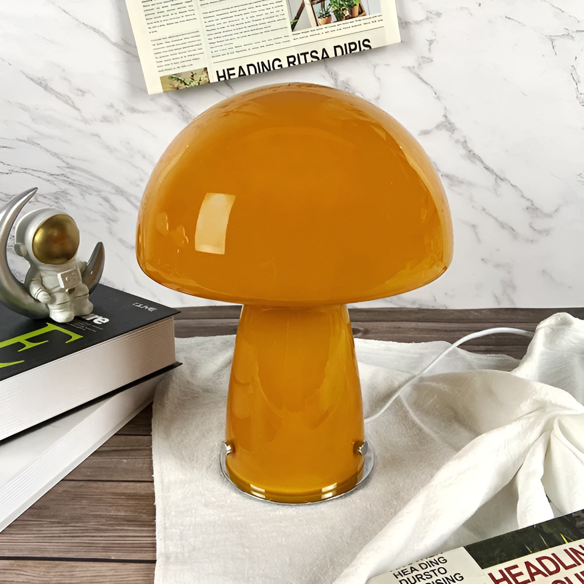 GlowMush – Scandinavian Table Lamp with Artistic Warmth