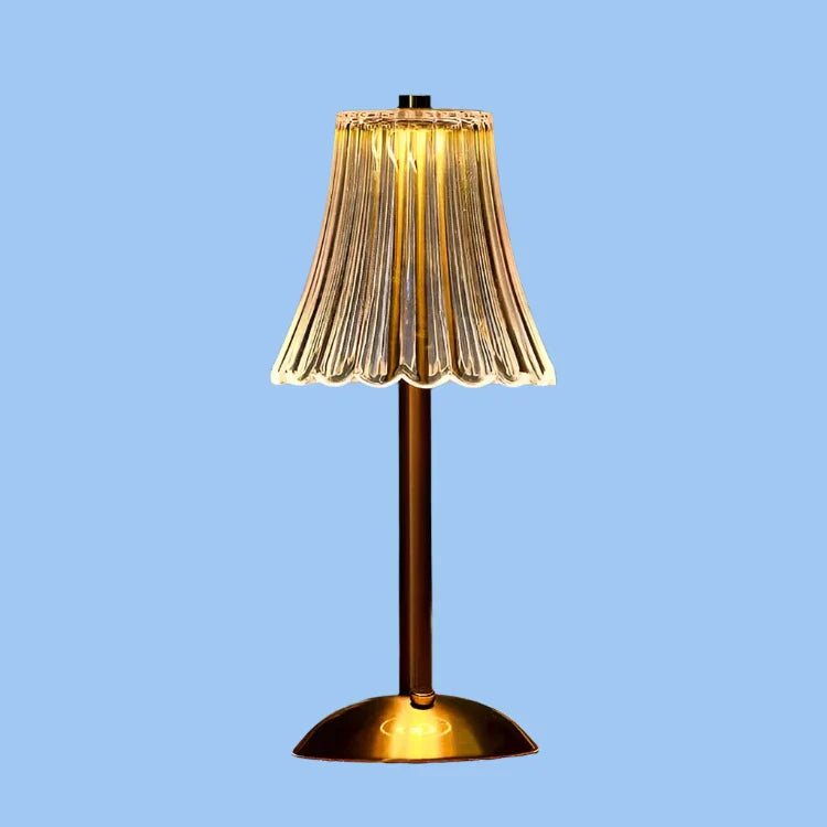 LuxeAura – Wireless Table Lamp with Crystal Elegance