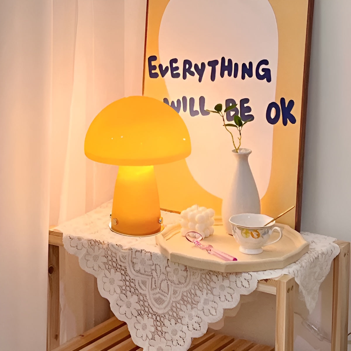 GlowMush – Scandinavian Table Lamp with Artistic Warmth