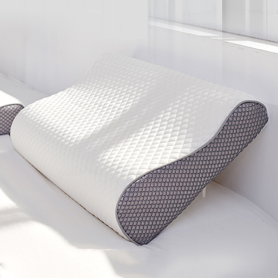 OrthoBamboo – Ergonomic Memory Foam Pillow with Removable Bamboo Cover for Neck and Back Support