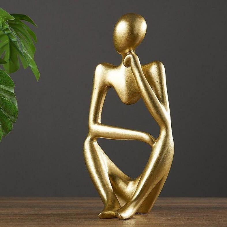 ArtMind – Minimalist Thinker Sculpture with Modern Elegance