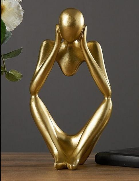 ArtMind – Minimalist Thinker Sculpture with Modern Elegance