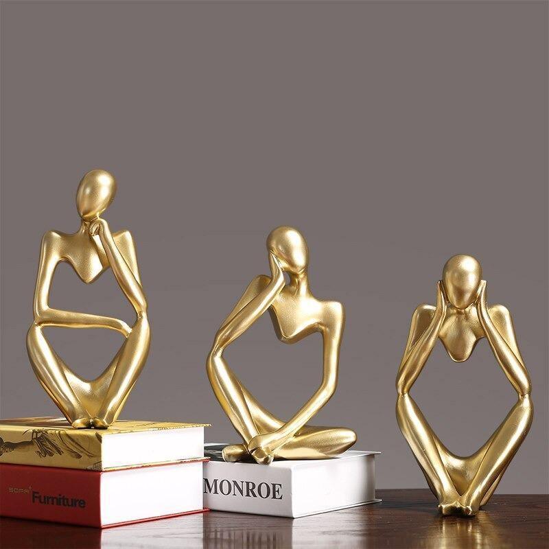 ArtMind – Minimalist Thinker Sculpture with Modern Elegance