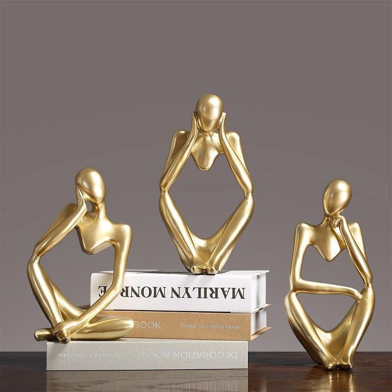 ArtMind – Minimalist Thinker Sculpture with Modern Elegance