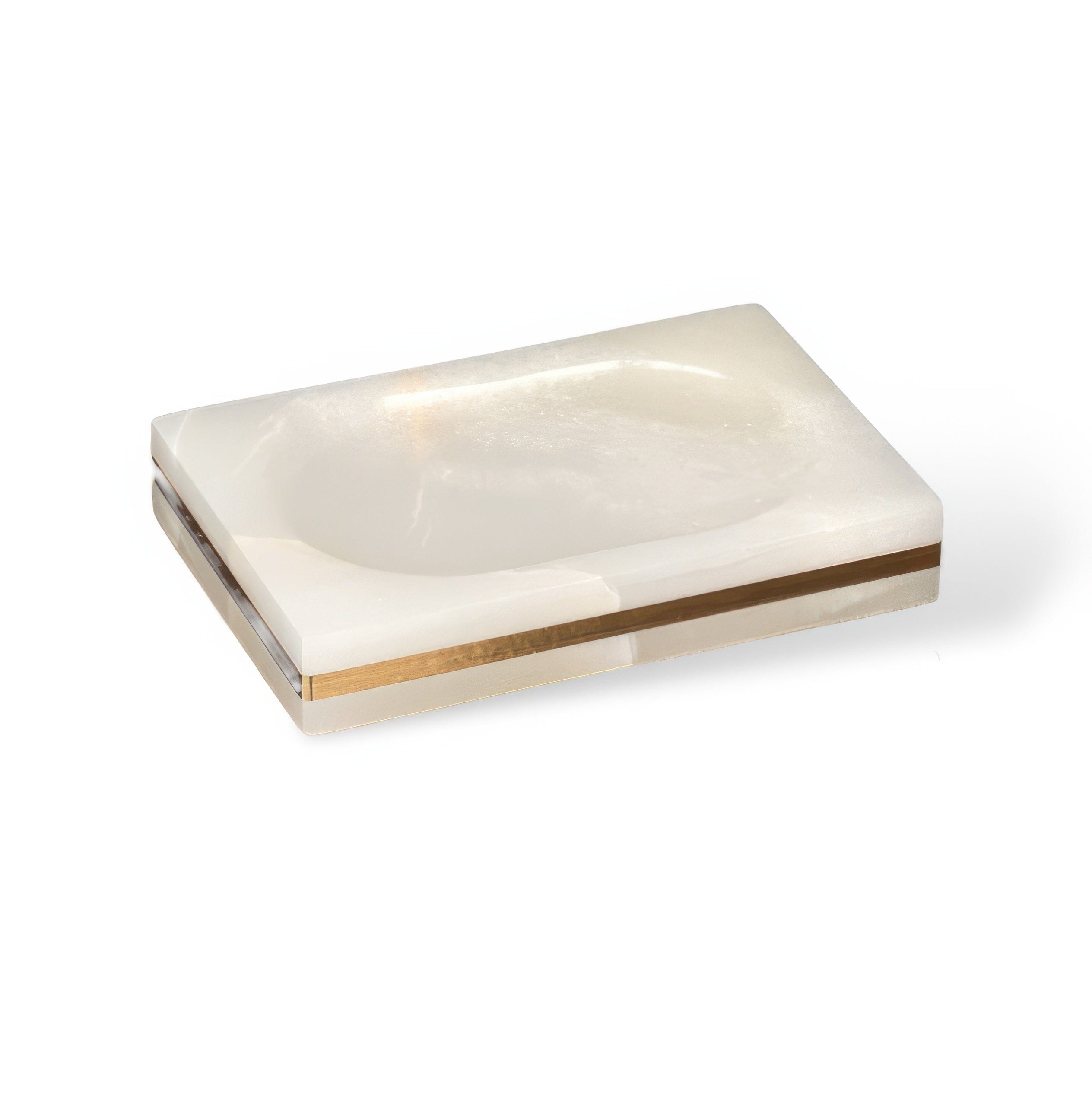 Ensemble de salle de bain aspect marbre en résine avec accents dorés, distributeur de savon, coupelle et gobelet