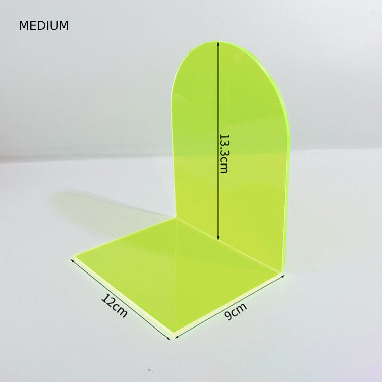 LumiGlow – Neon Acrylic Bookends with Stylish Color Accents