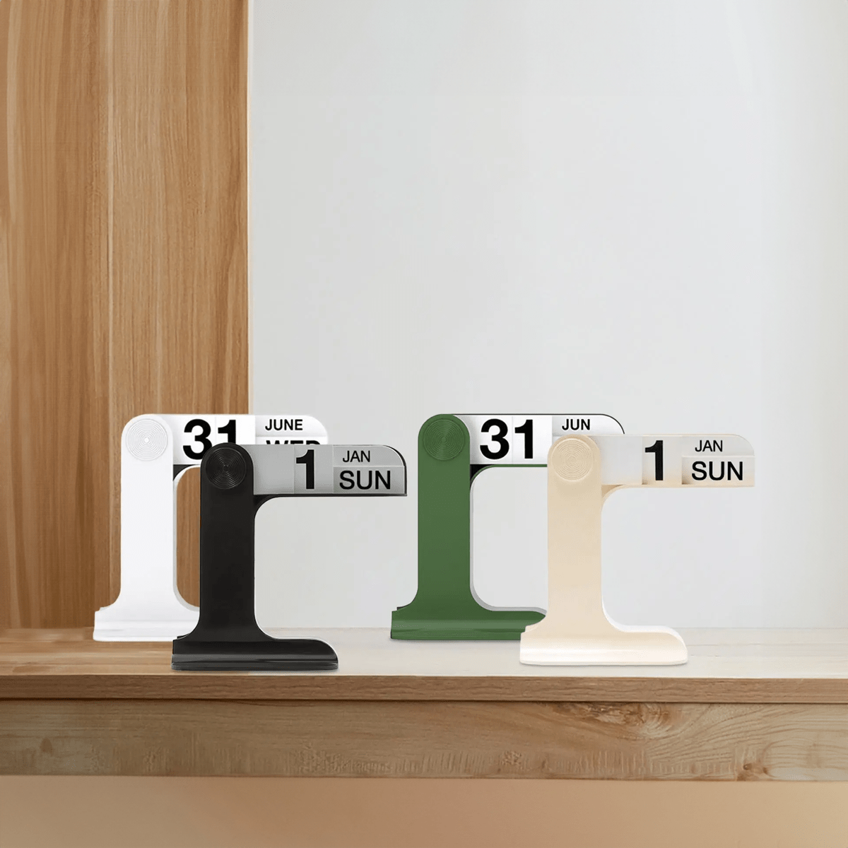 TimelessSpin – Stylish Rotatable Desk Calendar with Scandinavian Design