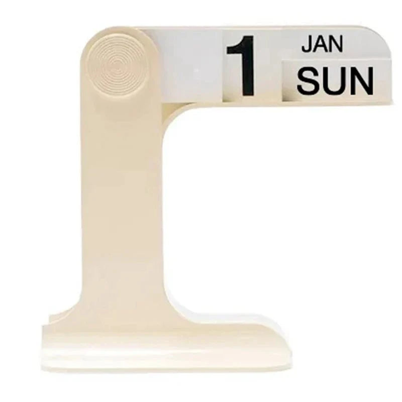 TimelessSpin – Stylish Rotatable Desk Calendar with Scandinavian Design