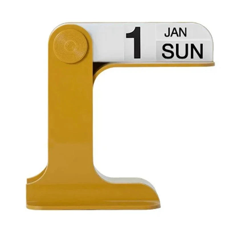 TimelessSpin – Stylish Rotatable Desk Calendar with Scandinavian Design