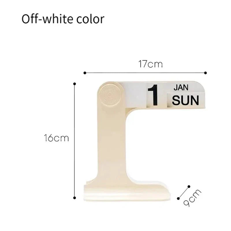 TimelessSpin – Stylish Rotatable Desk Calendar with Scandinavian Design