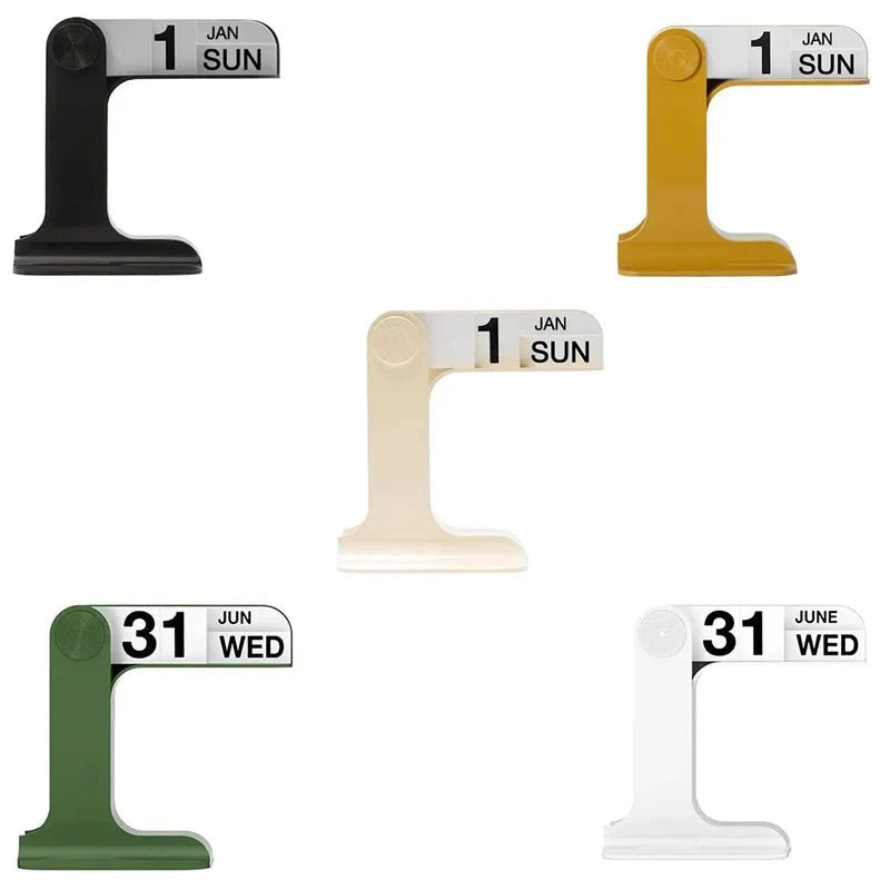 TimelessSpin – Stylish Rotatable Desk Calendar with Scandinavian Design