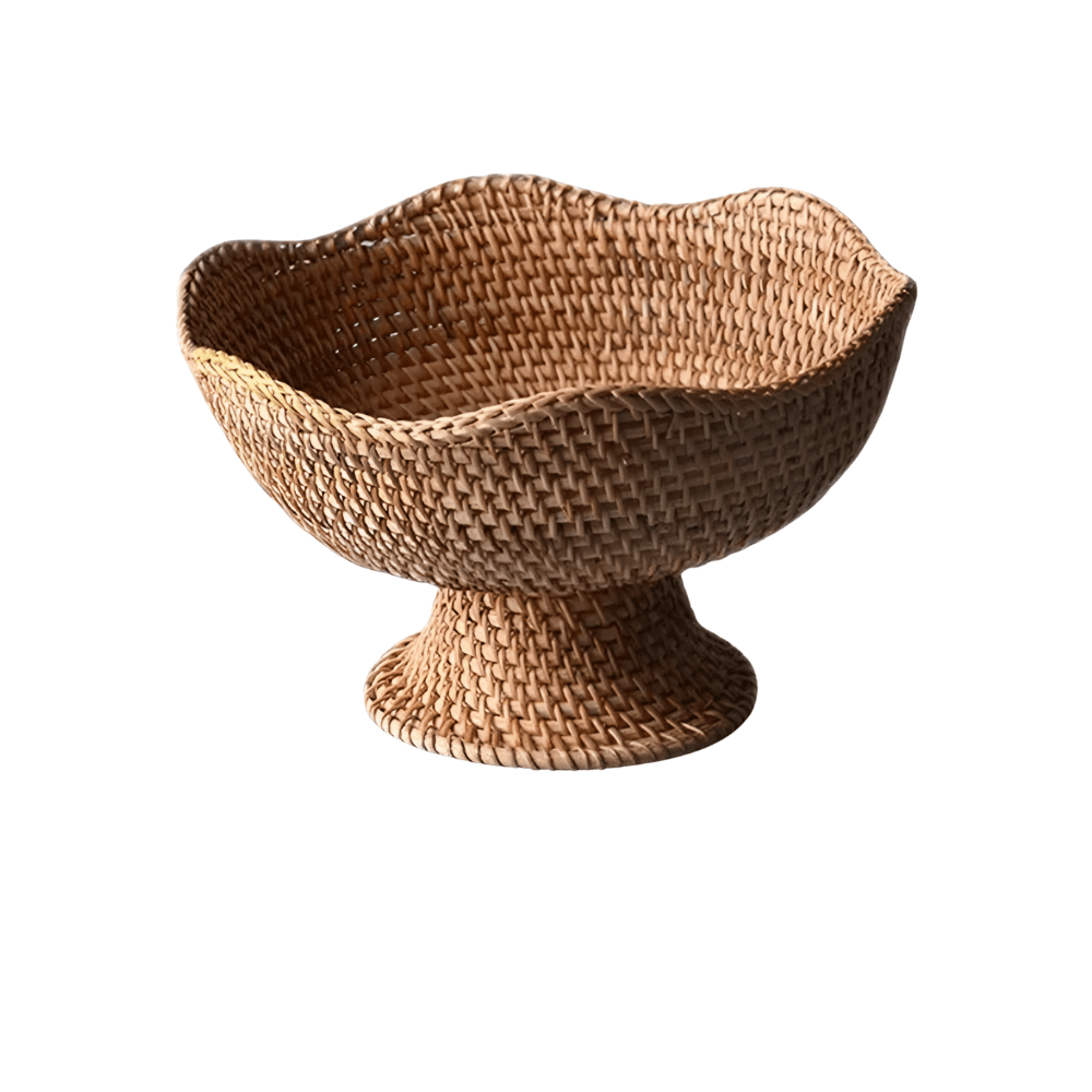 Rattanique Elegant Rotan Fruitmand – Handgevlochten voor een Natuurlijke Sfeer