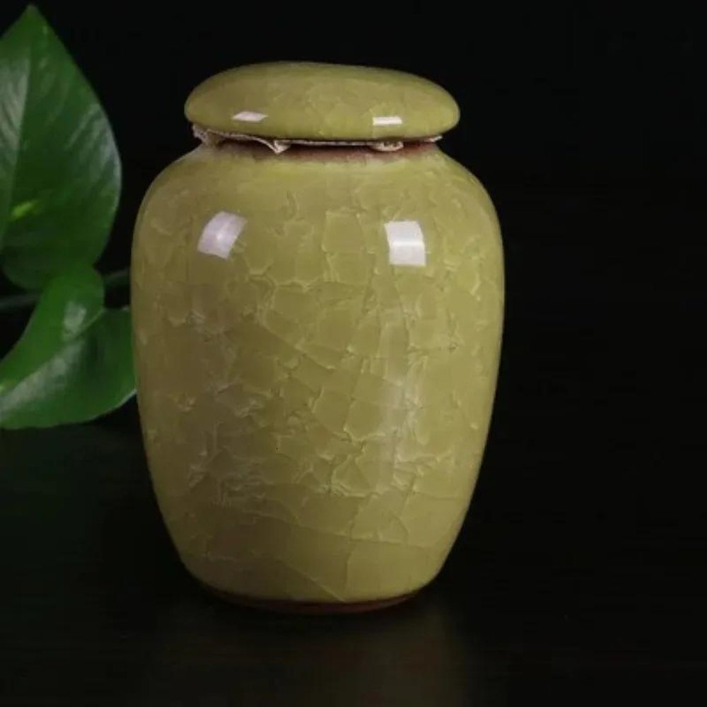 EternaSoul Hand-Painted Ceramic Pet Urn – Timeless Keepsake with Elegant Appearance