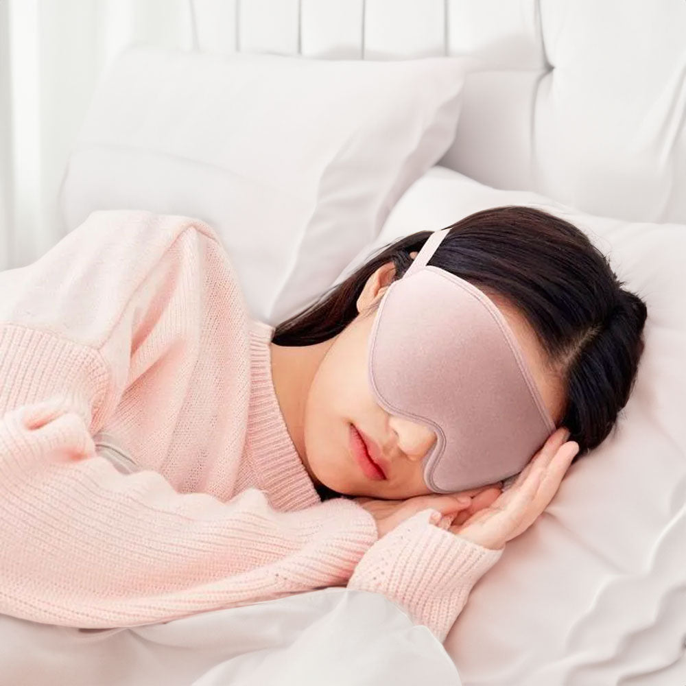 DreamEase – Luxe 3D Memory Foam Sleep Mask for Ultimate Darkness and Comfort