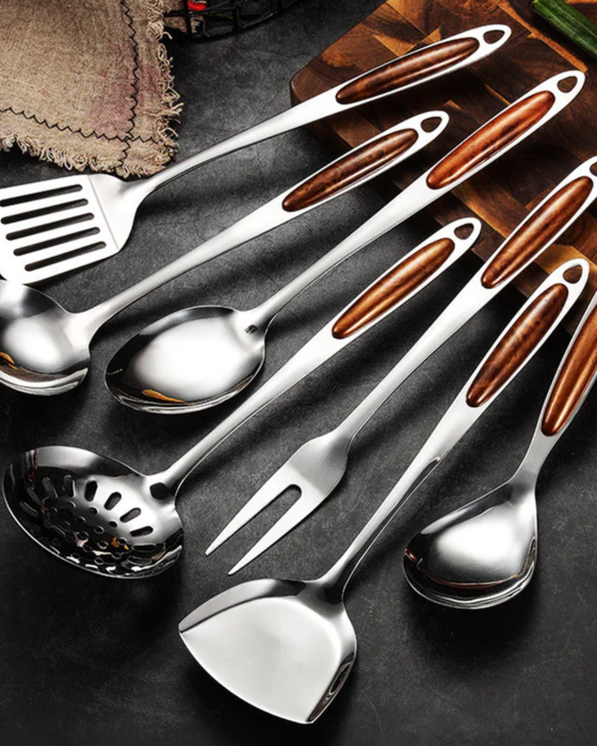 Chef’s Prestige – Luxe Stainless Steel Kitchen Set with Ergonomic Design