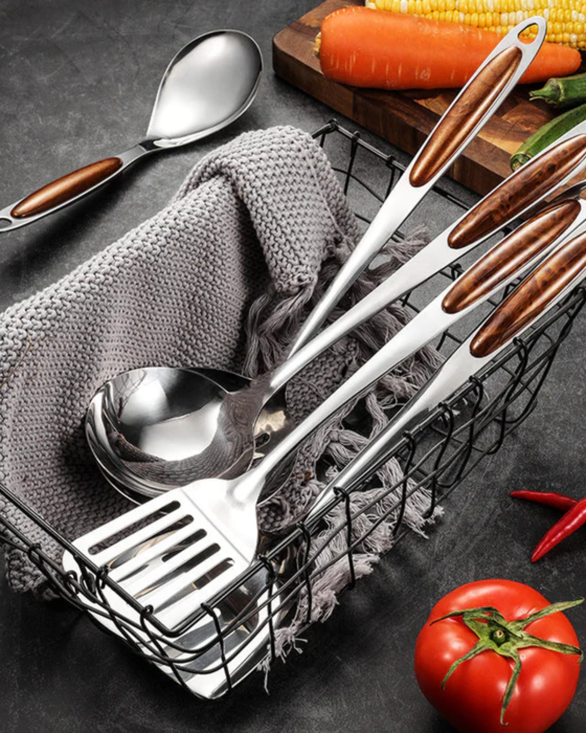 Chef’s Prestige – Luxe Stainless Steel Kitchen Set with Ergonomic Design