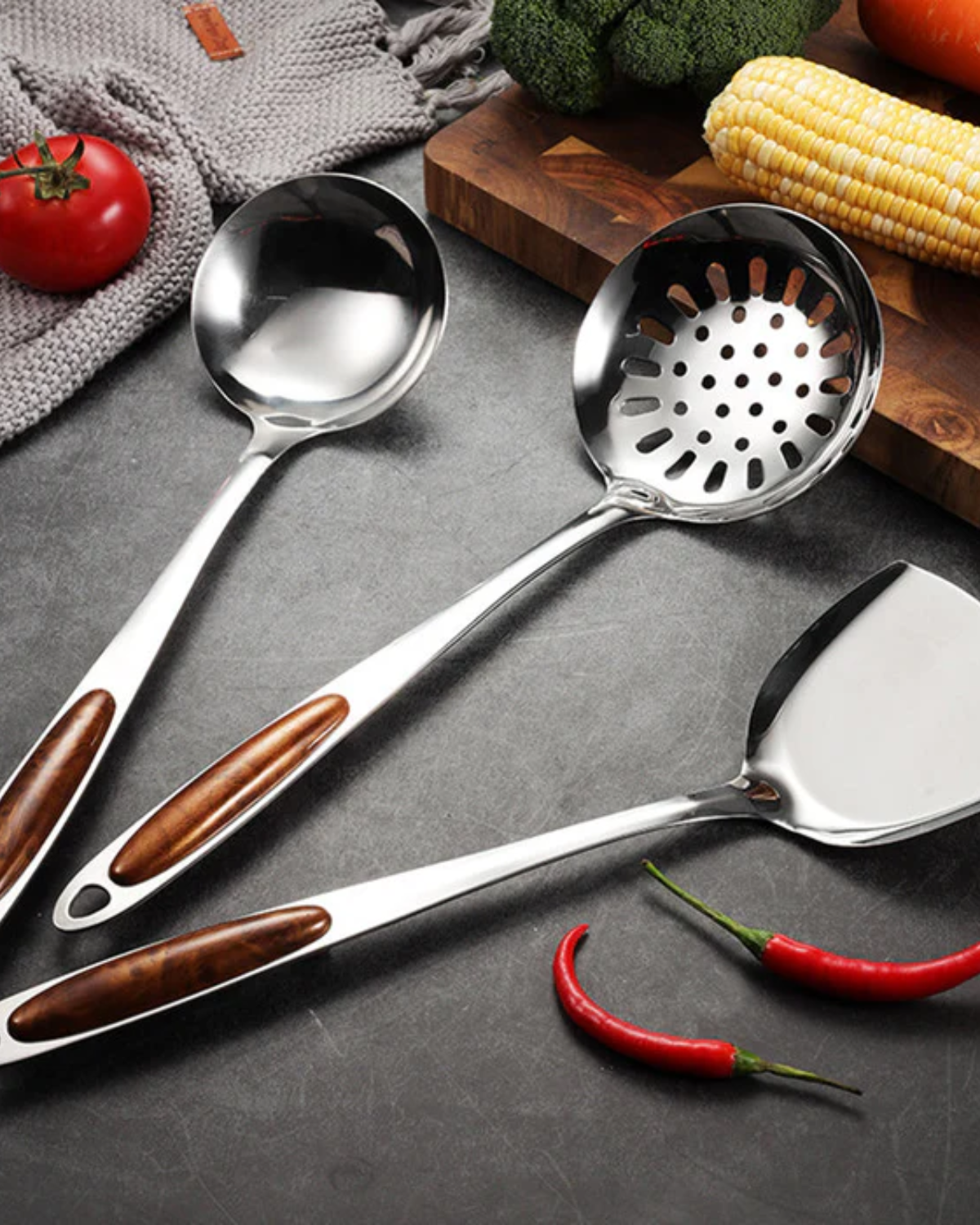 Chef’s Prestige – Luxe Stainless Steel Kitchen Set with Ergonomic Design