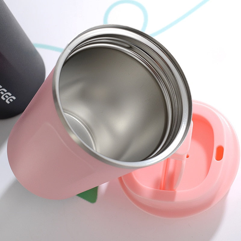 GlowSip – Pastel Thermo Mug with Insulating Stainless Steel Double Wall & Leak-proof Closure