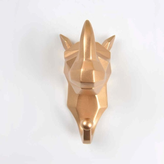 FormaLuxe – Stylish Animal Wall Hooks with Geometric Design for Unique Interiors