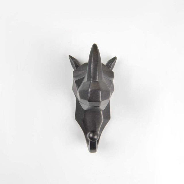 FormaLuxe – Stylish Animal Wall Hooks with Geometric Design for Unique Interiors