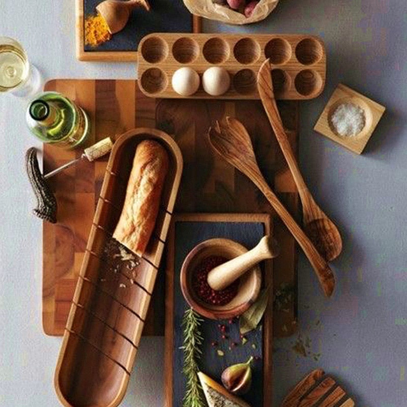 RusticNest – Handmade Wooden Egg Holder for an Organized Kitchen