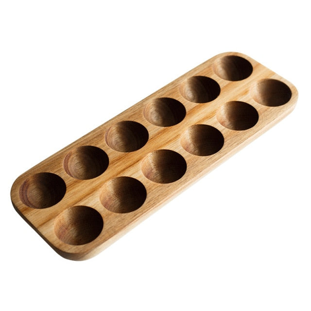 RusticNest – Handmade Wooden Egg Holder for an Organized Kitchen